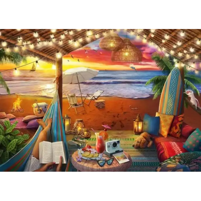 Ravensburger Cosy Cabana 500 PC Yapboz Büyük Format - 16795