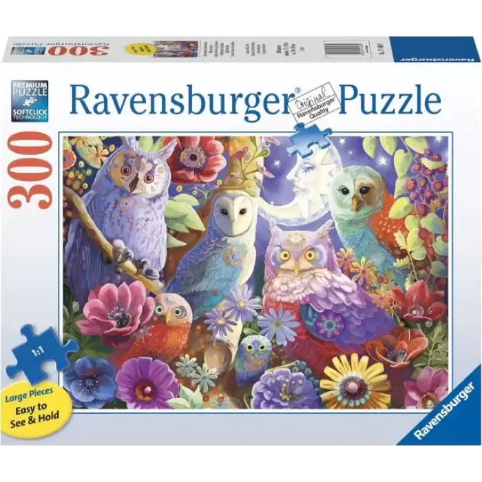 Ravensburger Gece Kuşu Hoot 300 Parça Puzzle - 17466 -