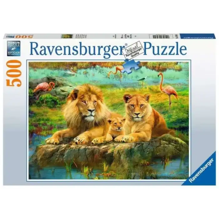 Ravensburger Lions Savannahda 500 Parça Yapboz - 16584