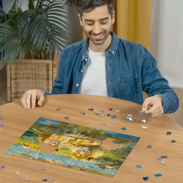 Ravensburger Lions Savannahda 500 Parça Yapboz - 16584