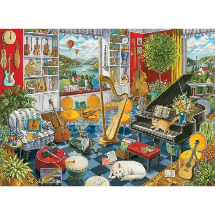 Ravensburger Müzik Odası 500 Parça Yapboz - 16836