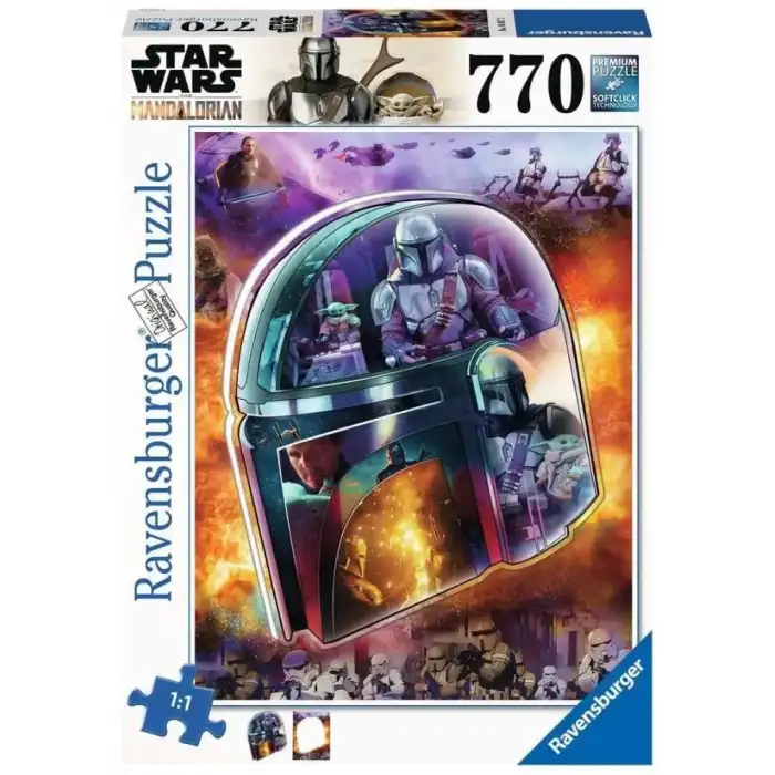 Ravensburger Star Wars The Mandalorian: Helmet 770 Parça Puzzle