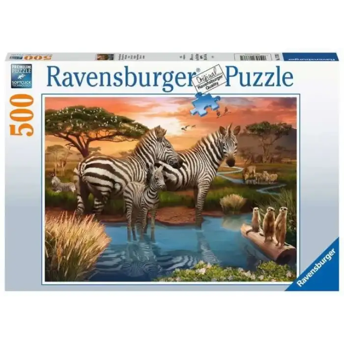 Ravensburger Zebra 500 Parça Puzzle - 17376 - 48.2 x 35.5 cm