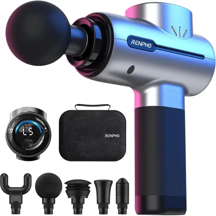 RENPHO Sırt ve Boyun İçin Taşınabilir Perküsyon Masaj Aleti - Gümüş