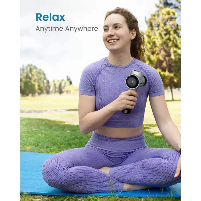 RENPHO Sırt ve Boyun İçin Taşınabilir Perküsyon Masaj Aleti - Gümüş