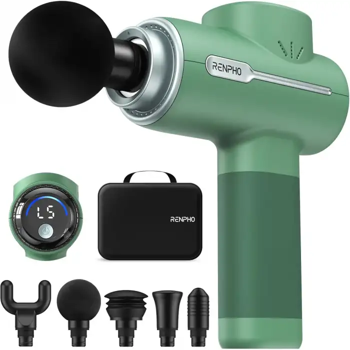 RENPHO Sırt ve Boyun İçin Taşınabilir Perküsyon Masaj Aleti - Yeşil