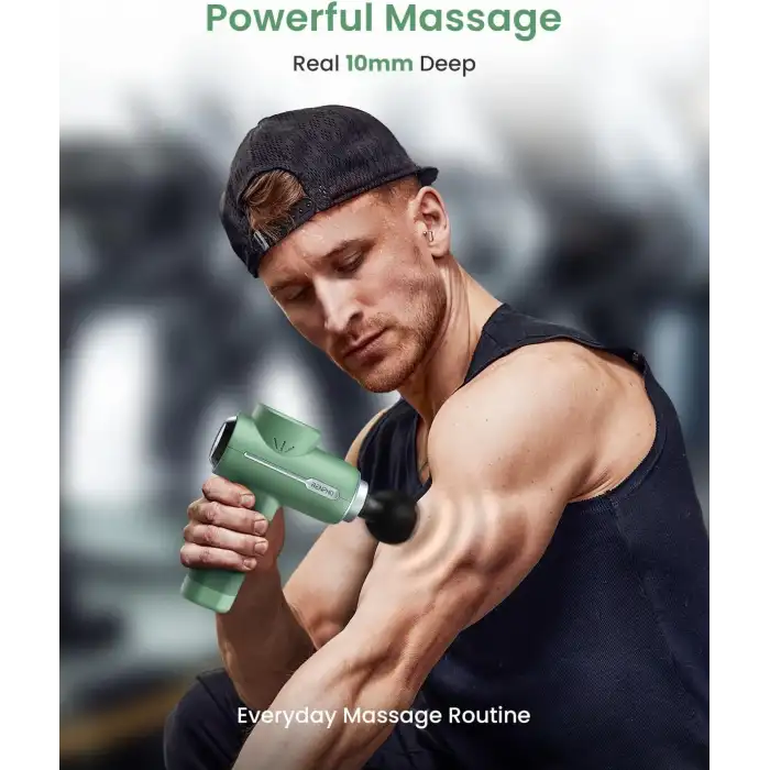 RENPHO Sırt ve Boyun İçin Taşınabilir Perküsyon Masaj Aleti - Yeşil