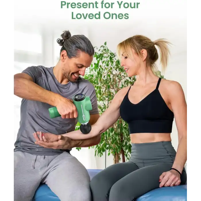 RENPHO Sırt ve Boyun İçin Taşınabilir Perküsyon Masaj Aleti - Yeşil