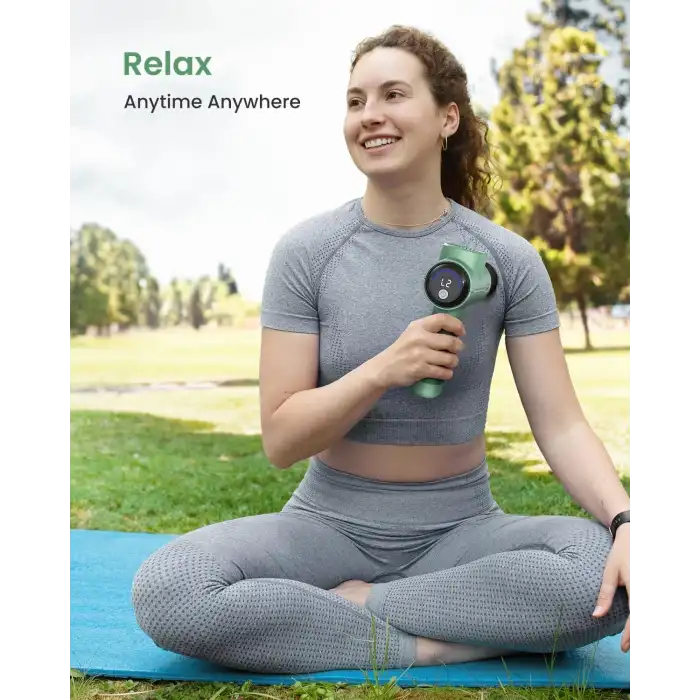 RENPHO Sırt ve Boyun İçin Taşınabilir Perküsyon Masaj Aleti - Yeşil