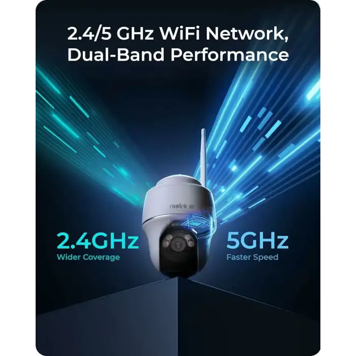 Reolink 4K Güneş Enerjili Güvenlik Kameraları Kablosuz Dış Mekan, Argus PT 4K