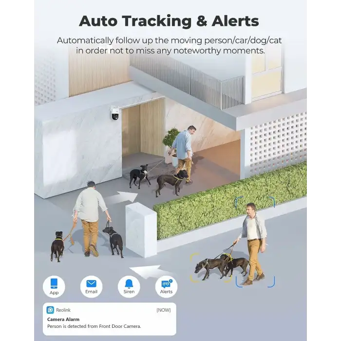 REOLINK 4K Kablolu WiFi 8MP Çift Lensli Dış Mekan Kamerası