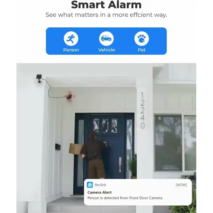 REOLINK 5Ghz Solar Güvenlik Kameraları Kablosuz Dış Mekan