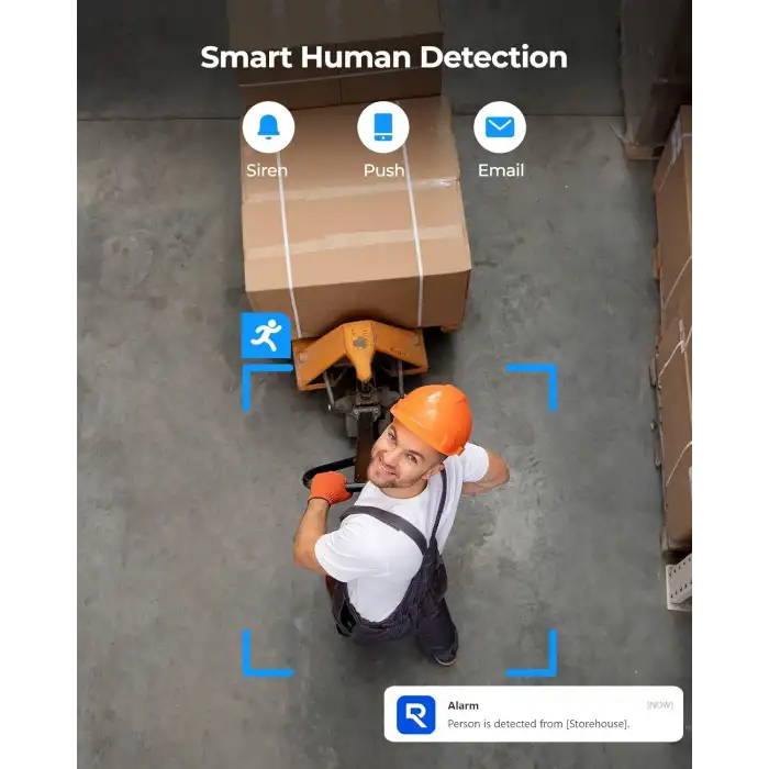 REOLINK 6MP PoE IP Fisheye Kamera, 360 Derece Görüş Açısı, Ev/Ofis Güvenliği için Gözetim