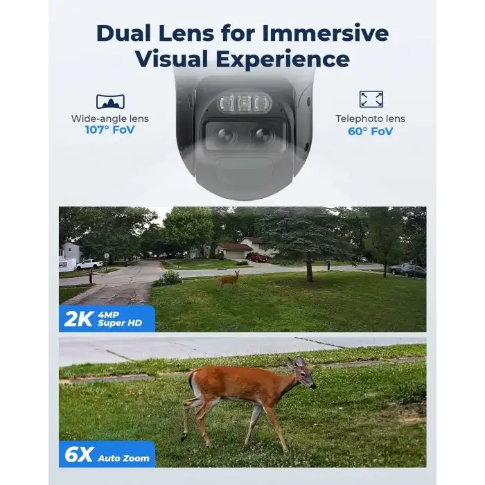 REOLINK Güvenlik Kameraları Kablosuz Dış Mekan, 360 Derece