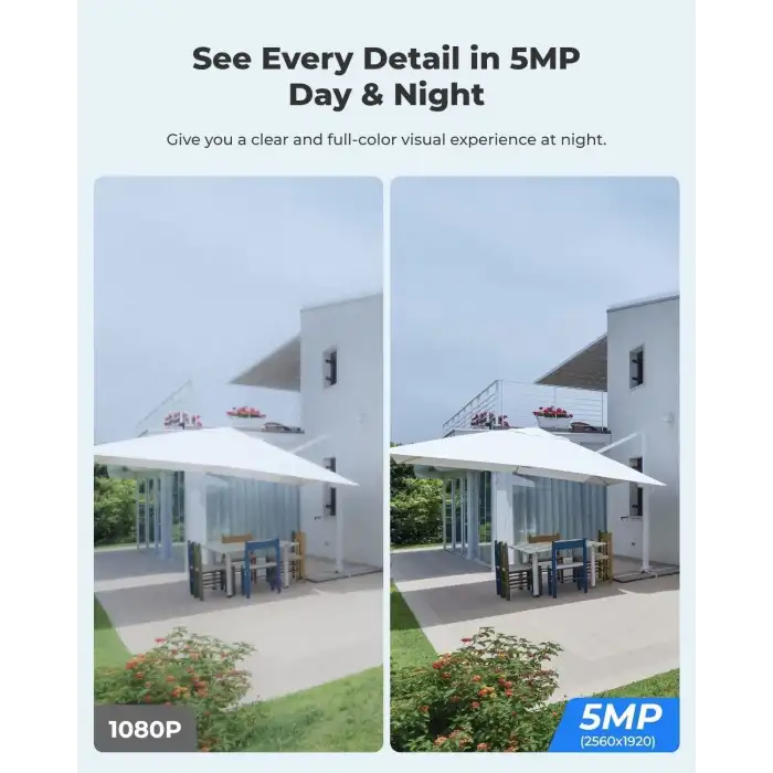 Reolink Güvenlik Kamerası Kablosuz Dış Mekan, Pan Tilt Güneş Enerjili