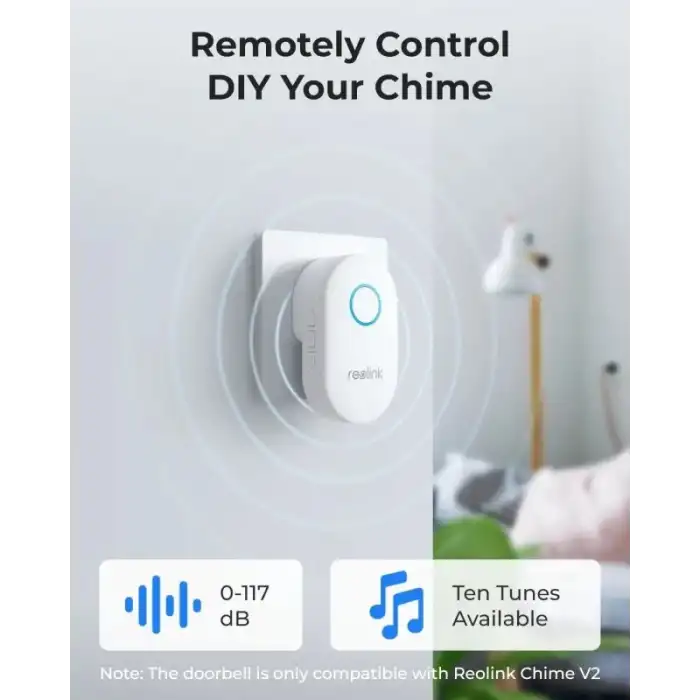 REOLINK Kapı Zili WiFi Kamera - Kablolu 5MP Dış Mekan Video Kapı Zili