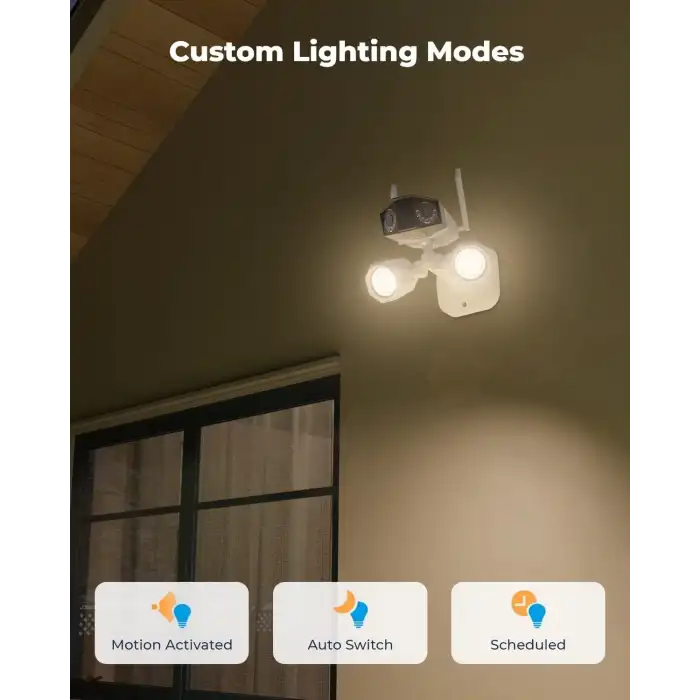 REOLINK Projektör Kamerası, 4K Çift Lensli Kablolu WiFi Güvenlik Kamerası