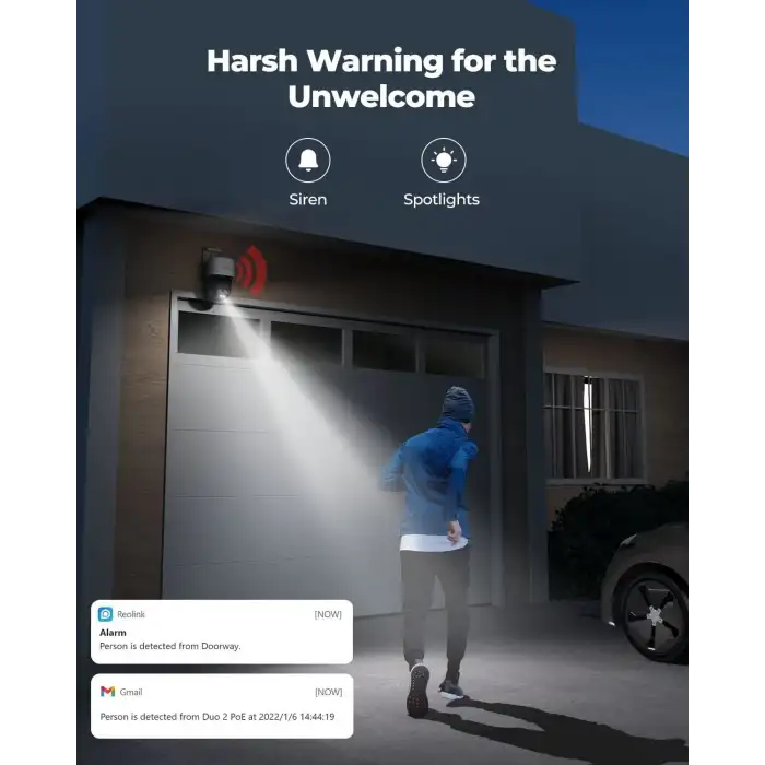 Reolink PTZ Güvenlik Kamera Sistemi 4K, Çift Lensli IP PoE 360 Kamera