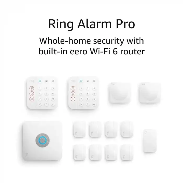 Ring Alarm Pro 14 Parçalı Kit - Dahili Eero Wi-Fi 6 Yönlendirici
