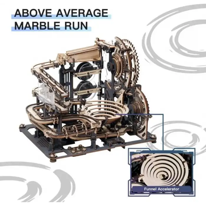 Robotime 3D Ahşap Puzzle Mekanik Dişli Model