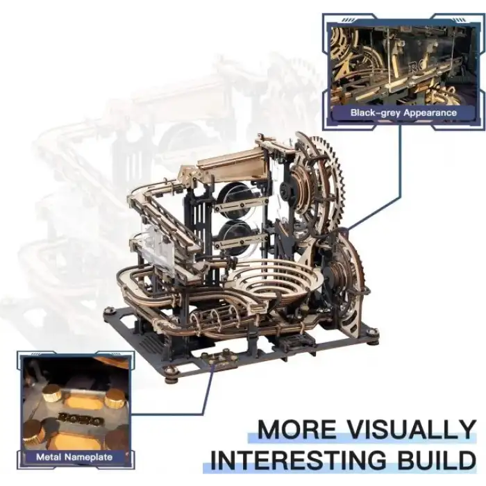 Robotime 3D Ahşap Puzzle Mekanik Dişli Model