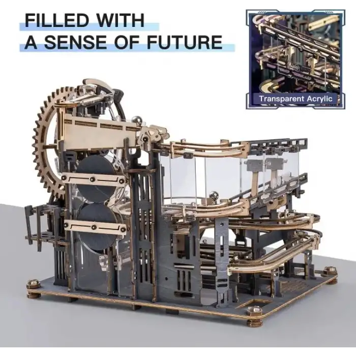 Robotime 3D Ahşap Puzzle Mekanik Dişli Model