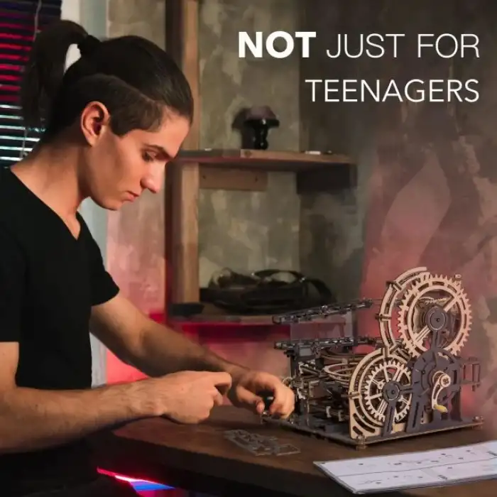 Robotime 3D Ahşap Puzzle Mekanik Dişli Model