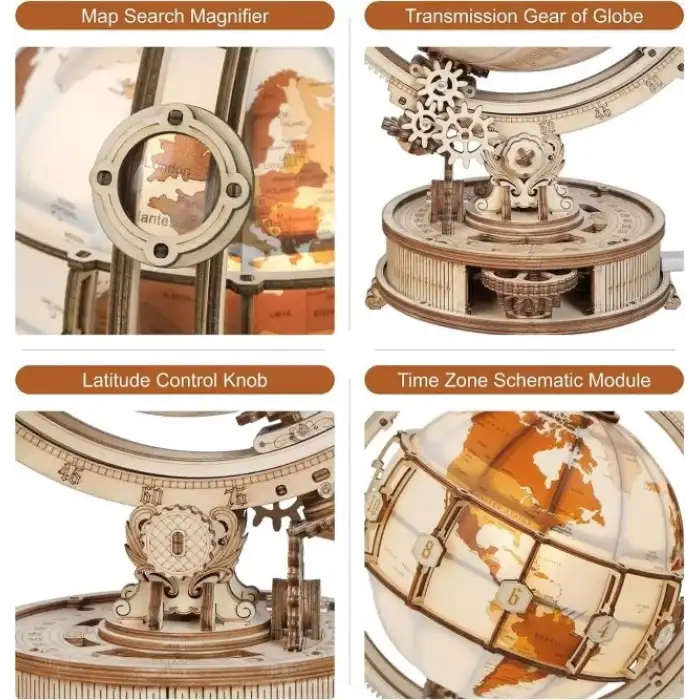 Robotime 3D Ahşap Puzzle Model Kitleri