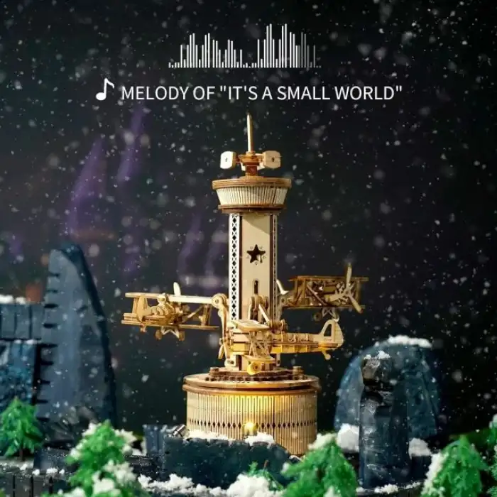 Robotime 3D Ahşap Puzzle Müzik Kutusu Modeli Kiti