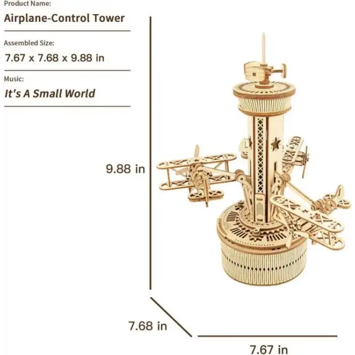 Robotime 3D Ahşap Puzzle Müzik Kutusu Modeli Kiti