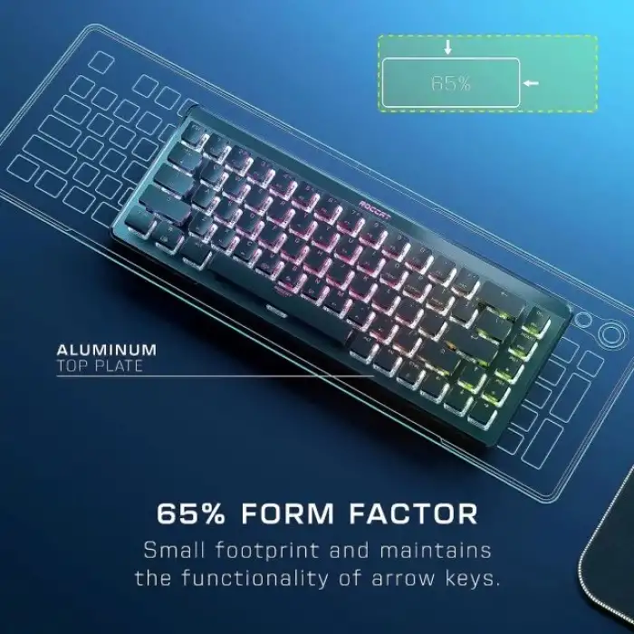 ROCCAT Pro Tenkeyless Lineer Optik Titan Switch PC Oyun Klavyesi