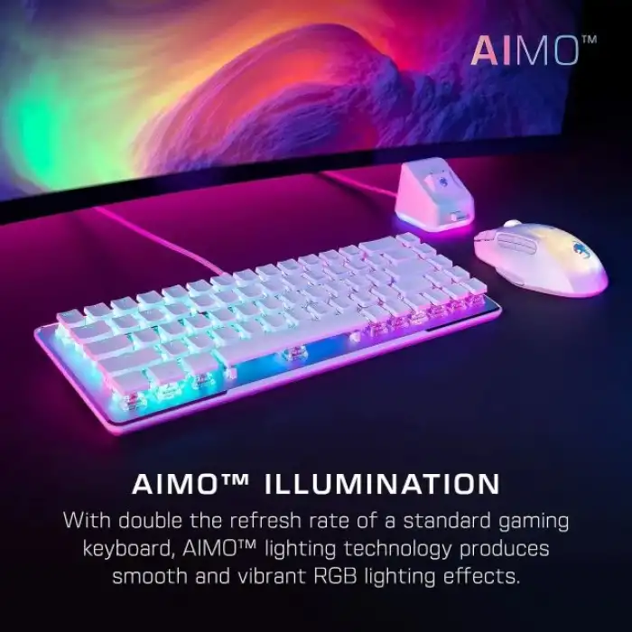 ROCCAT Pro Tenkeyless Lineer Optik Titan Switch PC Oyun Klavyesi