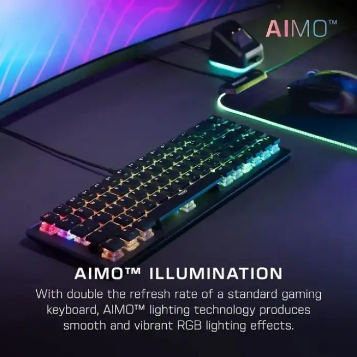 ROCCAT Pro Tenkeyless Lineer Optik Titan Switch PC Oyun Klavyesi