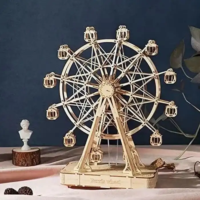 Rolife 3D Ahşap Yapboz Mekanik DIY El Sanatları Setleri - Dönme Dolap