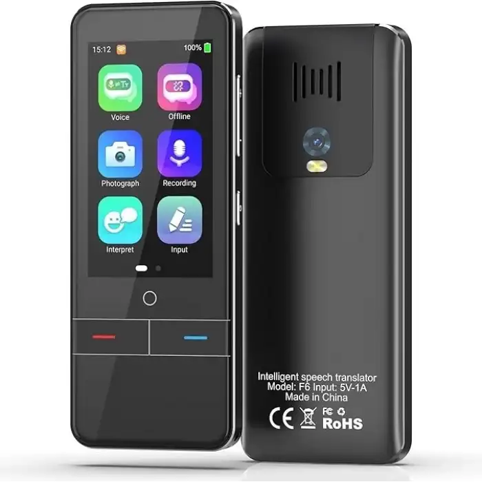 RUISJ Yüksek Doğruluklu Taşınabilir Dil Tercüman Cihazı
