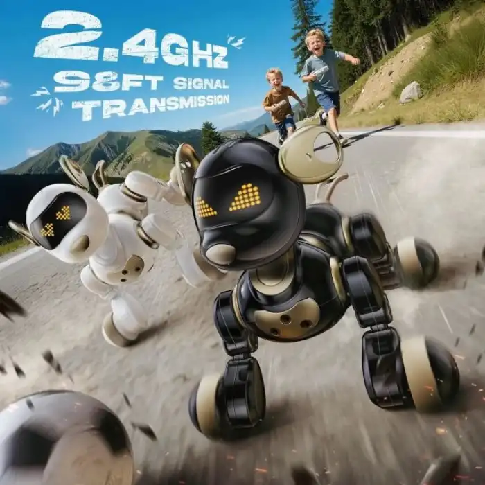 Ruko 18011 Robot Köpek Oyuncağı - Siyah & Gold