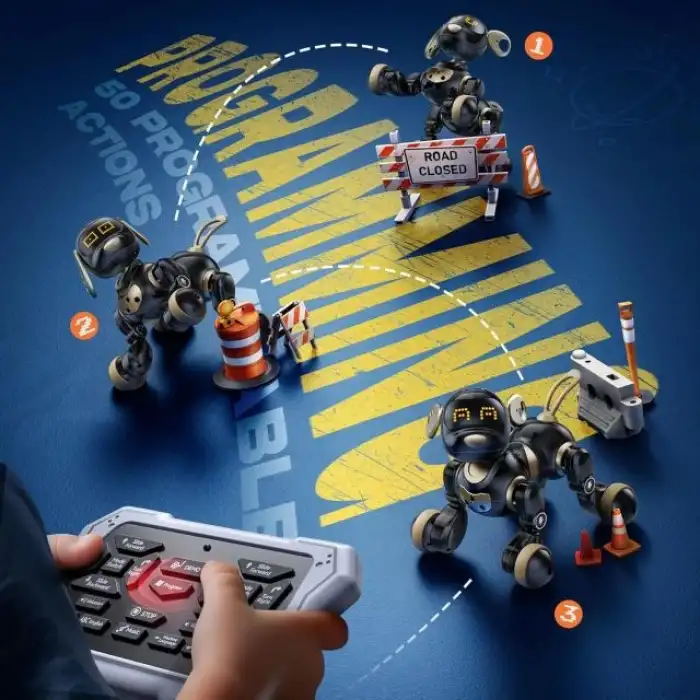 Ruko 18011 Robot Köpek Oyuncağı - Siyah & Gold