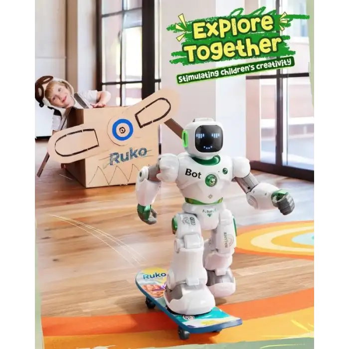 Ruko 1088 Çocuklara Yönelik Akıllı Robot - Yeşil
