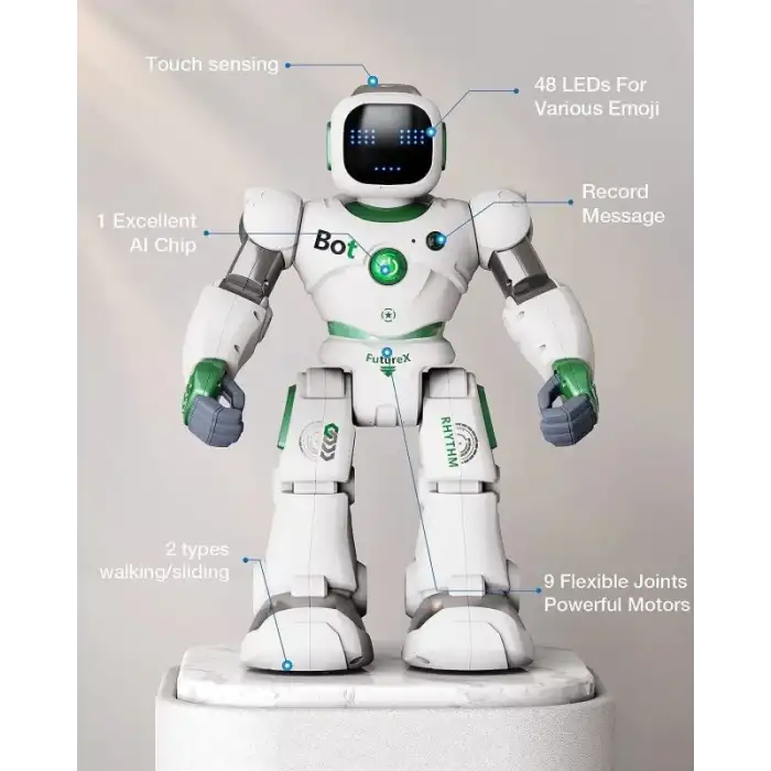 Ruko 1088 Çocuklara Yönelik Akıllı Robot - Yeşil