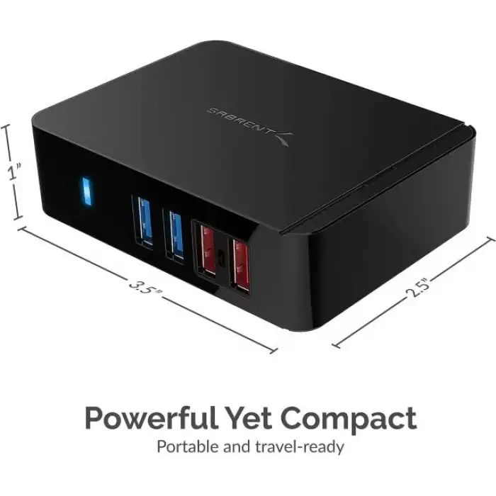 SABRENT Çok Bağlantı Noktalı USB 3.0 ve Şarj Hub (HB-U930)