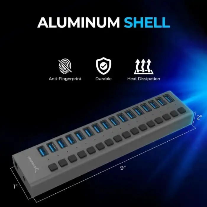 SABRENT Çok Bağlantı Noktalı USB 3.0 ve Şarj Hub (HB-U930)