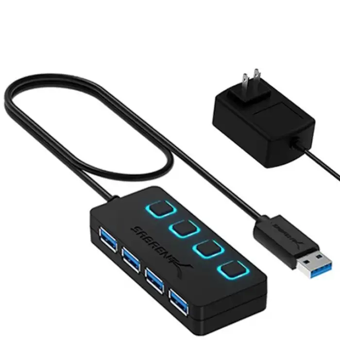 SABRENT Çok Bağlantı Noktalı USB 3.0 ve Şarj Hub (HB-U930)