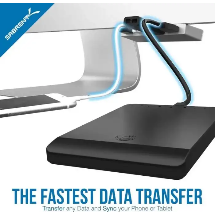 SABRENT İnce Tek Gövdeli 4 Bağlantı Noktalı USB 3.0 Hub (HB-IMCU)