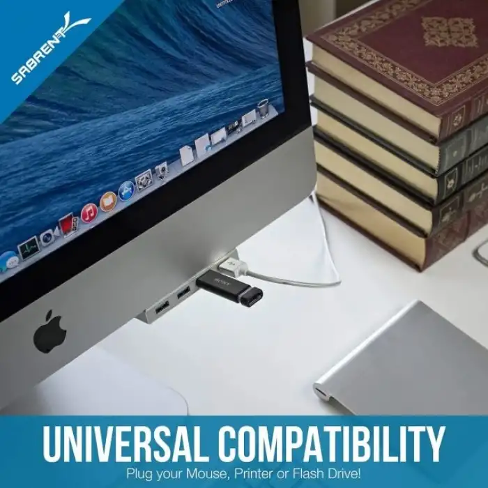 SABRENT İnce Tek Gövdeli 4 Bağlantı Noktalı USB 3.0 Hub (HB-IMCU)