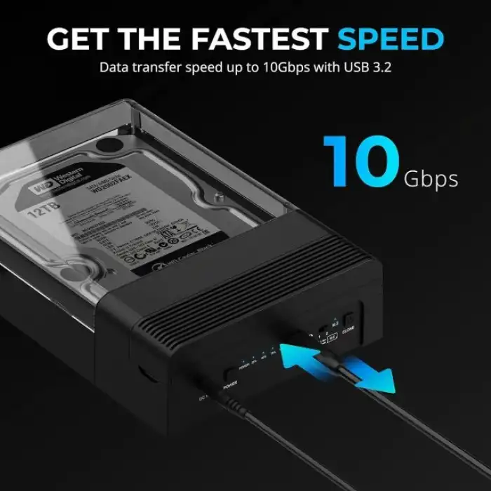 SABRENT USB 3.0 - SATA Harici Sabit Sürücü Lay-Flat Bağlantı İstasyonu