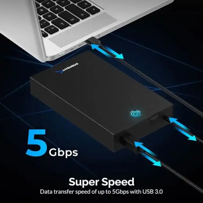 SABRENT USB 3.0 - SATA Harici Sabit Sürücü Lay-Flat Bağlantı İstasyonu