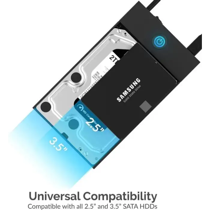 SABRENT USB 3.0 - SATA Harici Sabit Sürücü Lay-Flat Bağlantı İstasyonu