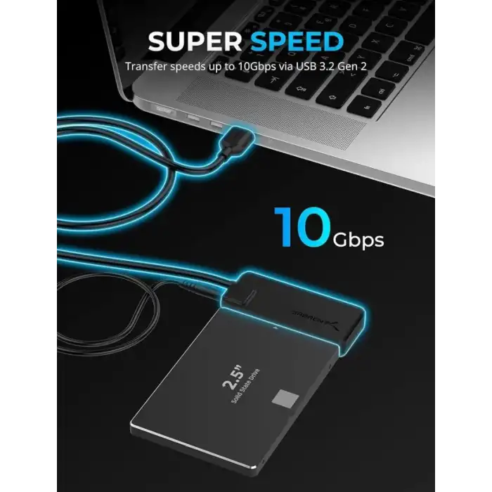 SABRENT USB 3.2 Tip A - SATA/U.2 SSD Adaptör Kablosu ve Adaptör [EC-U2SA]