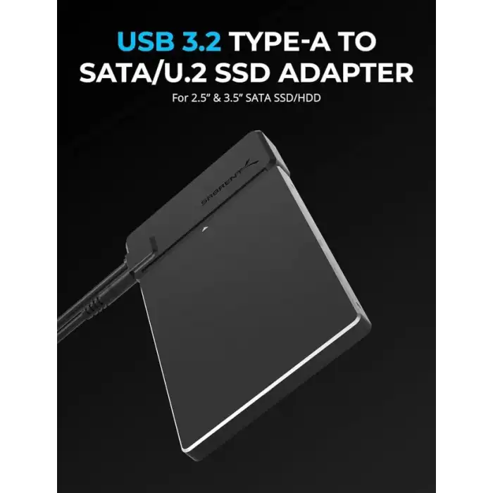 SABRENT USB 3.2 Type C M.2 PCIe NVMe + 2,5/3,5 İnç SSD ve HDD Dönüştürücü [DS-UCMH]
