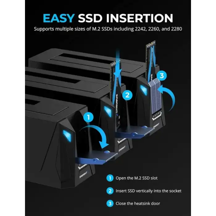 SABRENT USB Fanlı Sabit Sürücü/SSD Bağlantı İstasyonu (DS-4SSD)